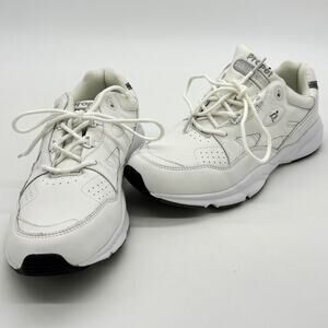 Propet Sneakers Womens 11 White Stability Walker Comfort Shoes W2034 Leather 2E